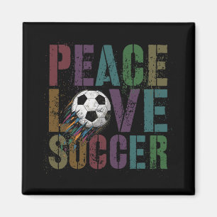Íman Groovy Paz Amor Futebol Kickin 'Ll Meninas Mãe Cle