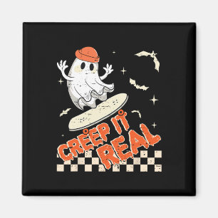 Íman Groovy Retro Ghost Halloween Creep It Real Boys Sk