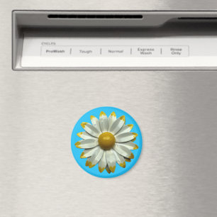 Íman Groovy Retro Hippie Daisy Flower Summer Buquê