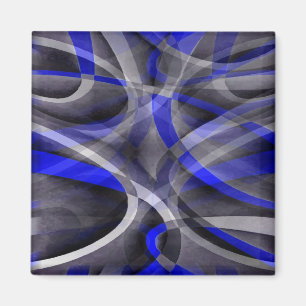 Íman Groovy Royal Blue e Cinza Arrancadas Linha Pa