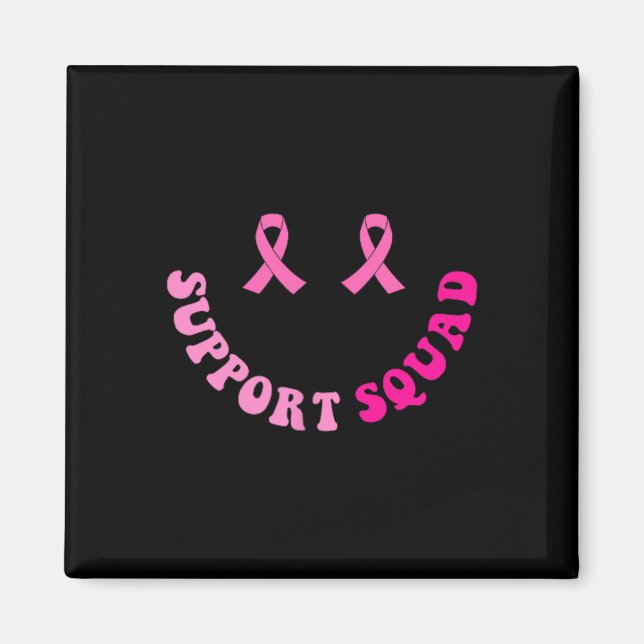 Íman Groovy Support Squad Breast Cancer Sensibilização  (Frente)