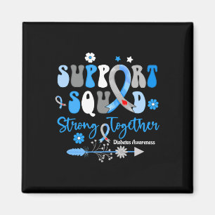 Íman Groovy Support Squad Ribbon T1d Sensibilização par