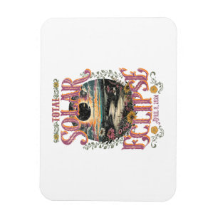 Íman Groovy Total Solar Eclipse 8 de abril de 2024 Astr