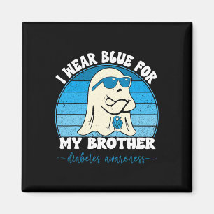 Íman Groovy, Visto Azul Para Meu Irmão Diabetes T1d Awa