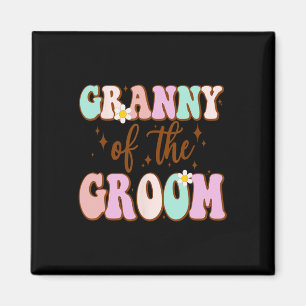 Íman Groovy Vovó Do Chá de casamento Do Groom De Gro