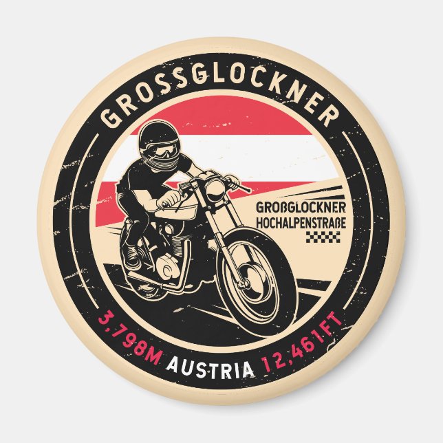 Íman Grossglockner | Áustria | Motociclos (Frente)