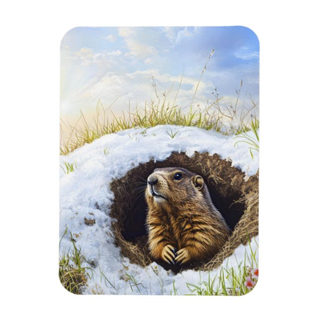 Íman Groundhog (Vertical)