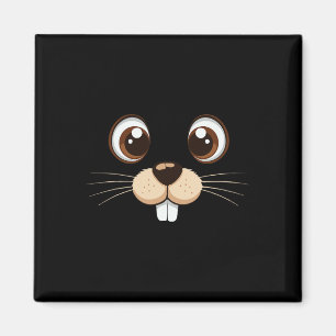 Íman Groundhog Face Costume Kids Groundhog Day Hallowee