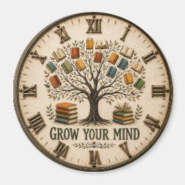 Íman Grow Your Mind Book Reading Teacher Gift