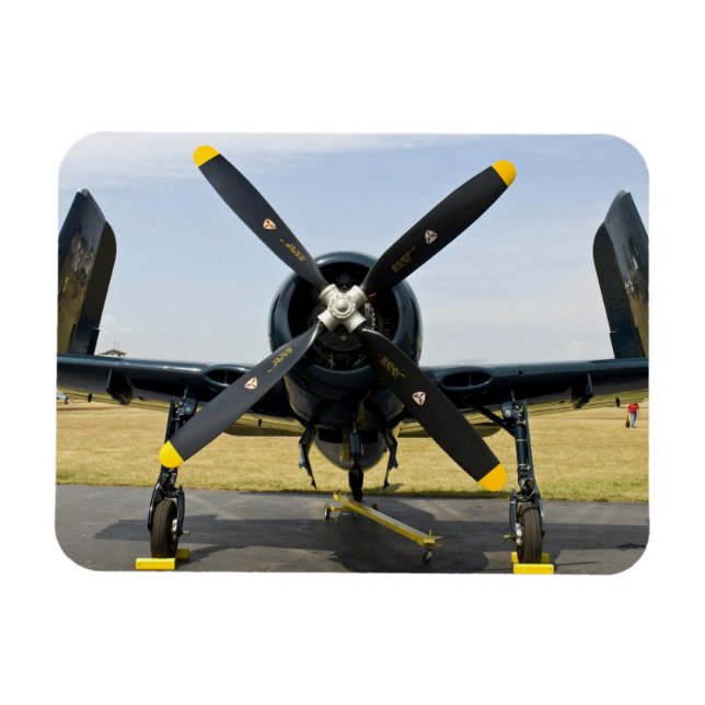 Íman Grumman F8F Bearcat caça embarcado da Marinha em (Horizontal)