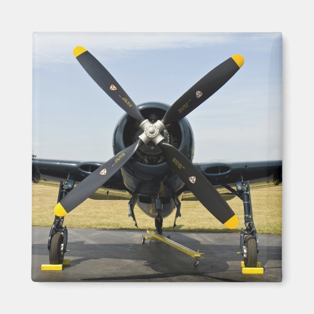 Íman Grumman F8F Bearcat caça embarcado da Marinha no (Frente)