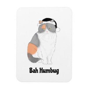 Íman Grumpy Katie Bah humbug imã de geladeira de Natal