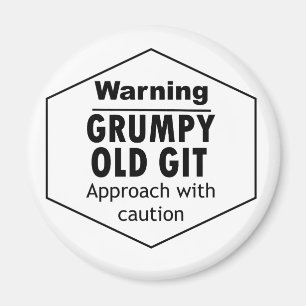 Íman Grumpy Old Git Engraçado