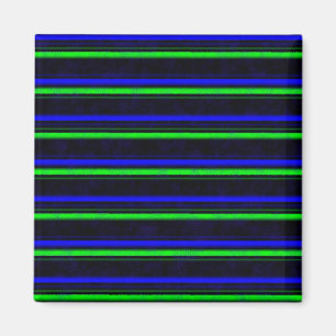 Íman Grün blau schwarz gestreift