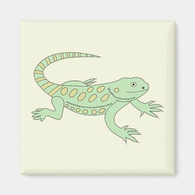 Íman Grüner Leguan (Frente)