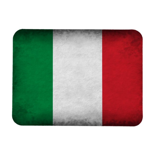 Íman Grunge - Bandeira Italiana (Horizontal)