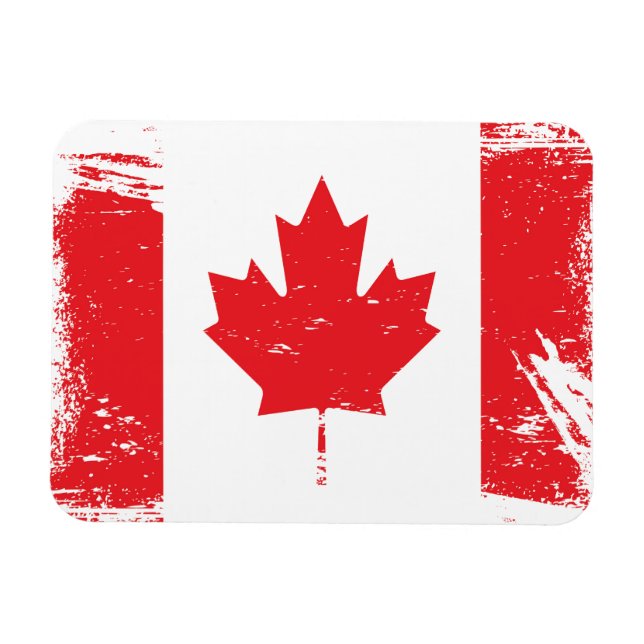 Íman Grunge Canada Flag (Horizontal)