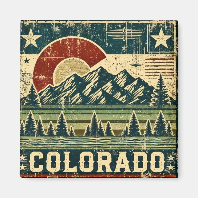 Íman Grunge Distante Colorado (Frente)