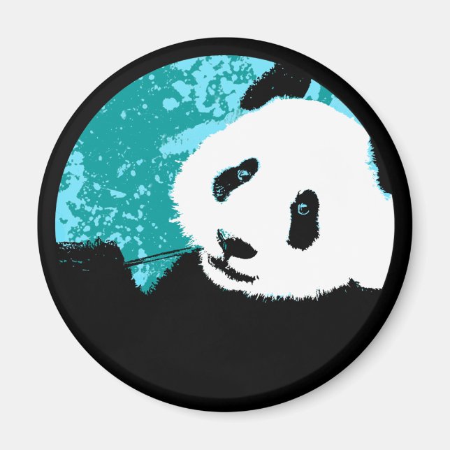 Íman grunge panda. (Frente)