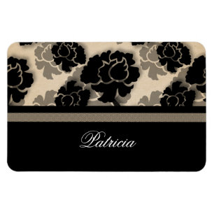 Íman Grungy Floral Decadence Flexi Magnet, Marfim