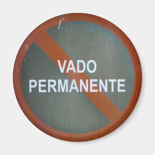 Íman Grungy Street Sign (Frente)