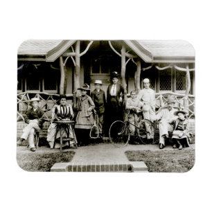 Íman Grupo da família, c.1900 (foto de b/w)