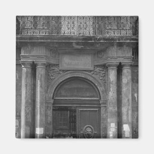 Íman Grupo de estudantes que saem do Hotel de Ville