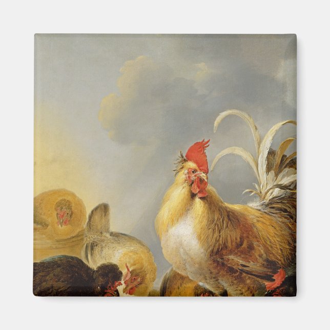 Íman Grupo de Farmyard Fowl, 1643 (Frente)