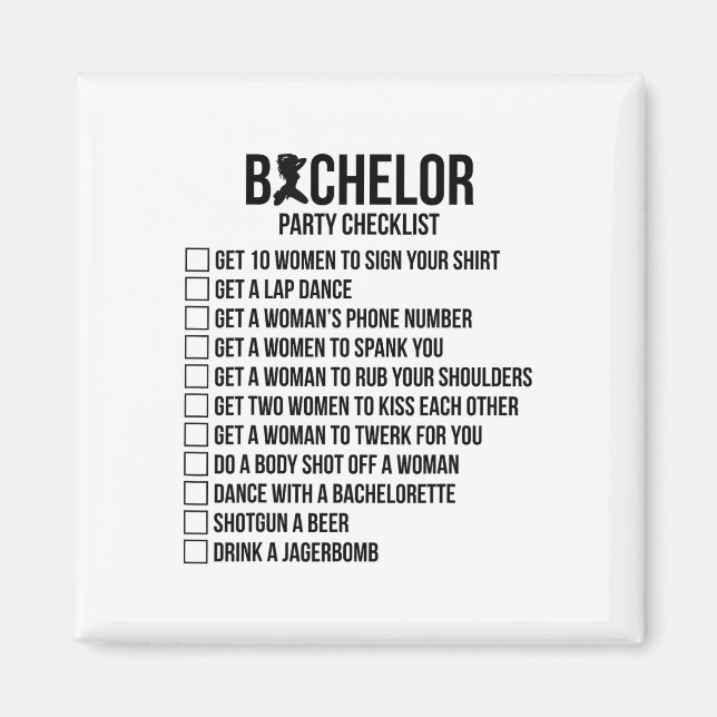 Íman Grupo de padrinhos de casamento para Solteiros de  (Frente)