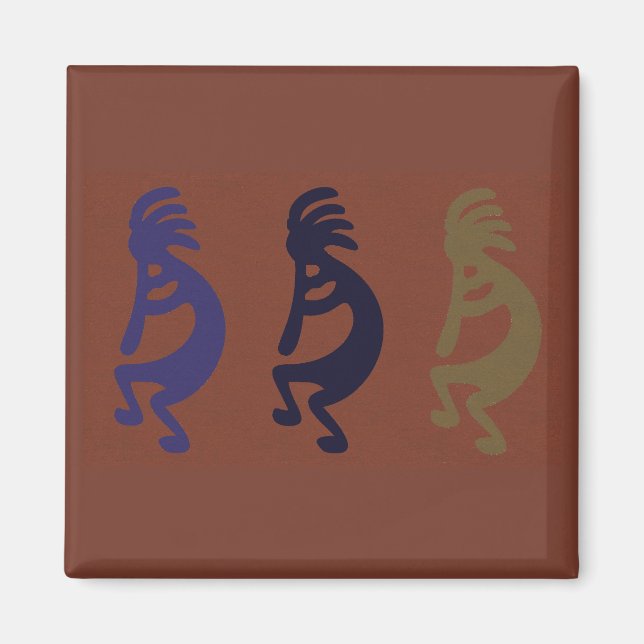 Íman Grupo Kokopelli de Flute Playing Figures (Frente)