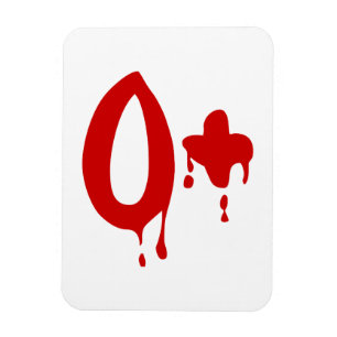 Íman Grupo Sanguíneo O+ Hospital #Horror Positivo