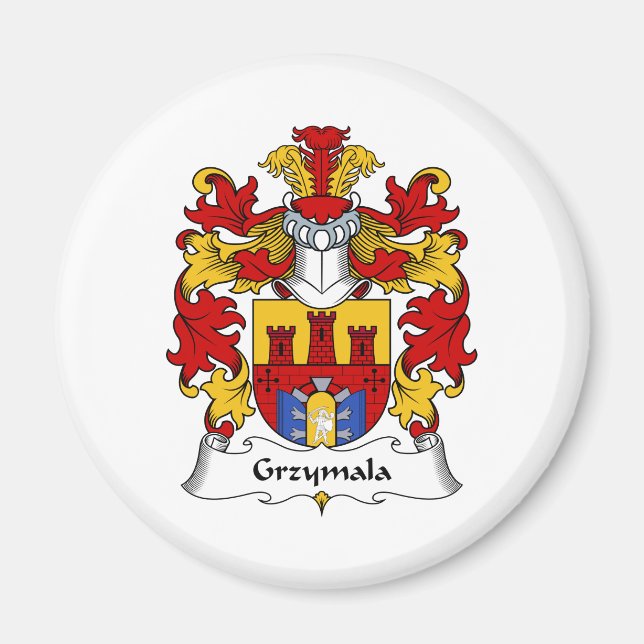 Íman Grzymala Family Crest (Frente)