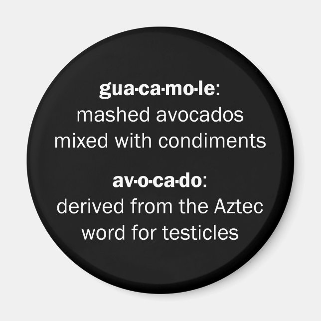 Íman Guacamole Testicles (Frente)