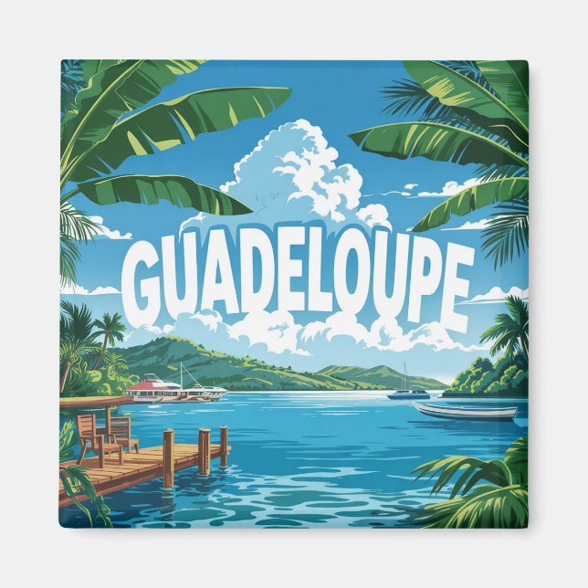 Íman Guadeloupe: Évasion Tropicale, Plage Paradisiaque  (Frente)