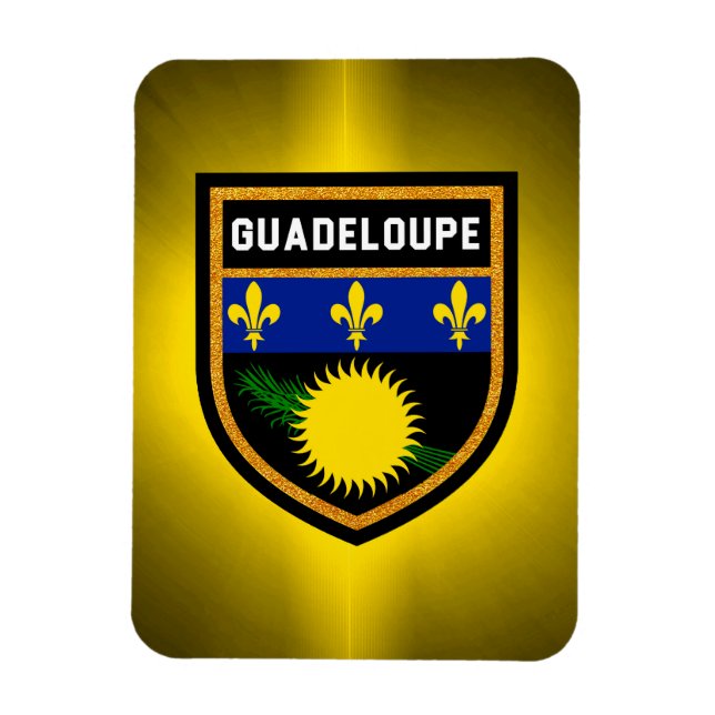 Íman Guadeloupe Flag (Vertical)