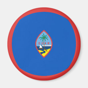 Íman Guam Fisheye Flag Magnet