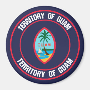 Íman Guam Round Emblem