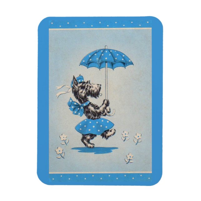 Íman Guarda-chuva de carregando da senhora escocesa (Vertical)