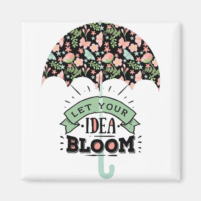 Íman Guarda-chuva de florescer de ideia (Frente)