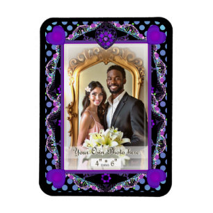 Íman Guarda-chuva e corações roxos .7