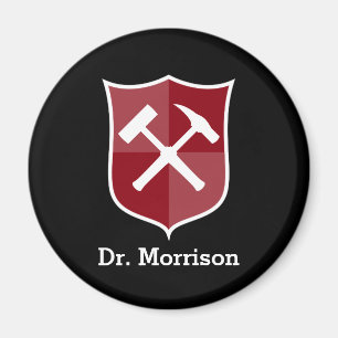 Íman Guarda-Maquete e Escudo Personalizados do Geólogo