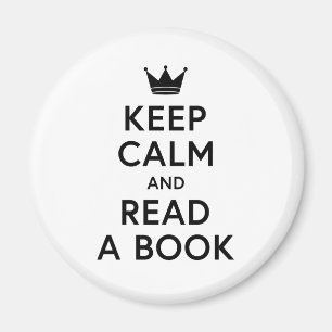 Íman Guardar Calma e Ler um Livro