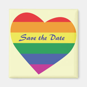 Íman Guardar Data/Casamento Arco-Íris/Orgulho gay