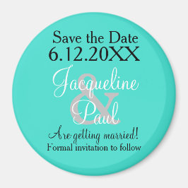 Íman Guardar os Magnetos Turquesa de Data