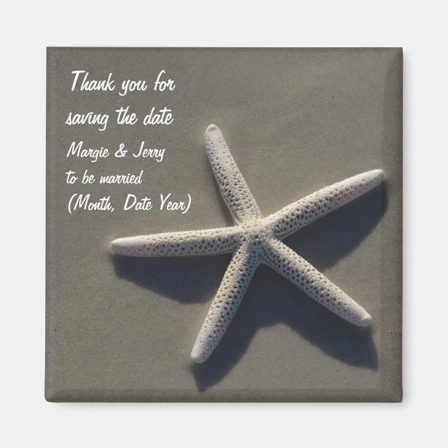 Íman Guarde a data Obrigado (Frente)