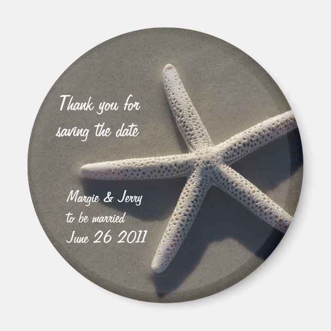 Íman Guarde a data Obrigado (Frente)