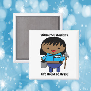 Íman Guardiã de custódia Mulheres Black Kawaii Personal