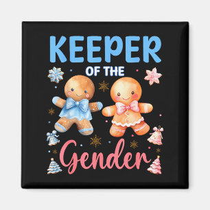 Íman Guardião Da Revelação Do Sexo Do Bebê Gingerbread 