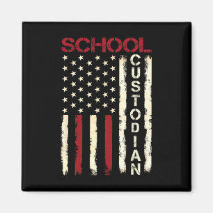 Íman Guardião Escolar Apreciação da Bandeira Americana
