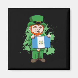 Íman Guatemala Orgulhoso Bandeira Guate Dia de São Patr